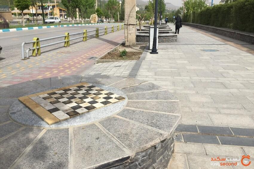 Eram Blvd, Hamedan — Landscaping & granite benches